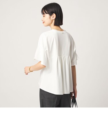【WEB限定】袖フリル プルオーバー カットソー 接触冷感 UVカット 遮熱