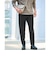 【WEB限定】JUST fit ウールライク 1プリーツ イージーパンツ -ストレッチ-