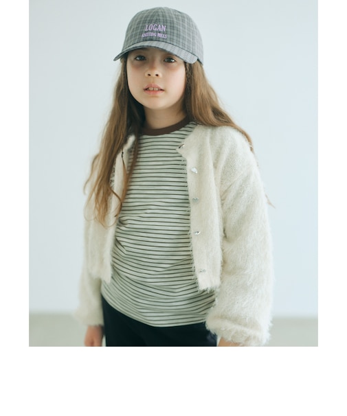 【COOL CHIC GIRLS STYLE】フラッフィー カーディガン / キッズ 120cm-160cm