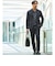 【WEB限定】JUST fit ミニチェック ナロー セットアップ ジャケット＆パンツ -ストレッチ-