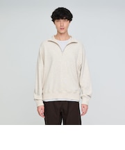 【別注】<Champion>ハーフジップ 長袖 スウェット