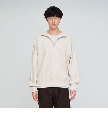 【別注】<Champion>ハーフジップ 長袖 スウェット