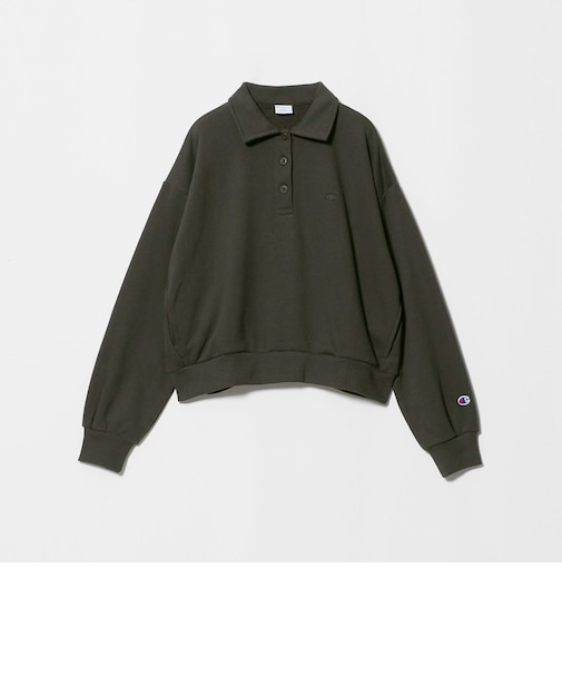 【別注】<Champion> CVC ヘンリーボタン スウェット プルオーバー