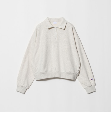 【別注】<Champion> CVC ヘンリーボタン スウェット プルオーバー