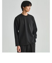 ダブルフェイス クルーネック 長袖 カットソー
