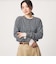 【WEB限定】＜at ease＞ワッフル ヘンリーネック  フラワープリント カットソー