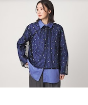 【WEB限定】<at ease>チュール シシュウ プルオーバー