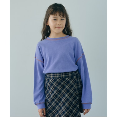 ハニカム ステッチ ロングスリーブ Tシャツ / キッズ 100cm-160cm