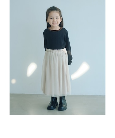 チュールドッキング ワンピース / キッズ 100cm―160cm