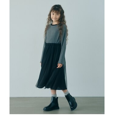 チュールドッキング ワンピース / キッズ 100cm―160cm