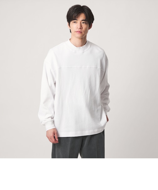 フットボール リブ 長袖 Tシャツ カットソー