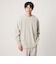 ワッフル クルーネック 長袖 Tシャツ カットソー