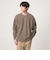 ワッフル クルーネック 長袖 Tシャツ カットソー