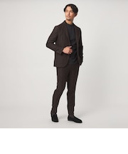【WEB限定】JUST fit ヘリンボーン ナロー セットアップ ジャケット&パンツ