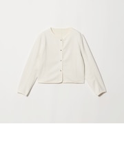 フクレ ジャガード カットソー ジャケット