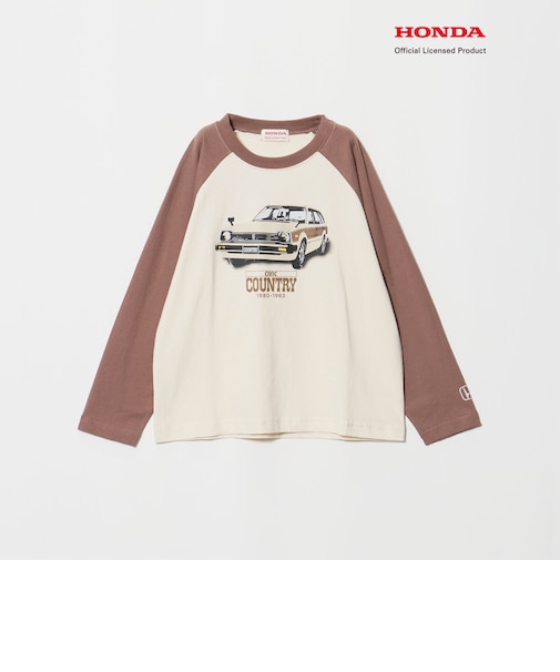【別注】<URBAMENT>Honda ラグラン Tシャツ / キッズ 140cm-150cm