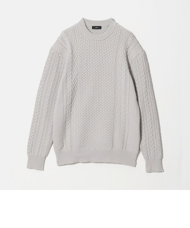 <GIM>アラン 7G クルーネック ニット