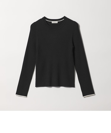 【WEB限定】<at ease>ソデサキ バイカラー プルオーバー ニット 2