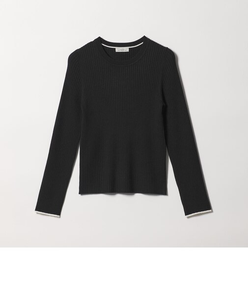 【WEB限定】<at ease>ソデサキ バイカラー プルオーバー ニット 2
