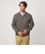 【WEB限定】JUST fit ミドルゲージ スキッパー ニット