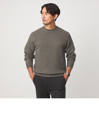 【WEB限定】JUST fit ミドルゲージ モックネック ニット