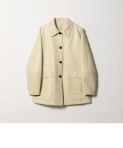 【WEB限定】<at ease>レザーライク ブルゾン