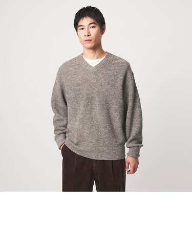 FINE BASIC シェットランドウール Vネック ニット