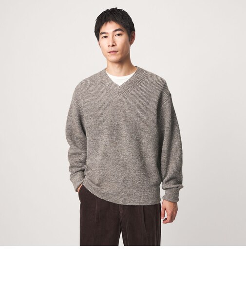 FINE BASIC シェットランドウール Vネック ニット