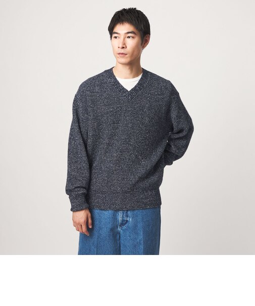 FINE BASIC シェットランドウール Vネック ニット