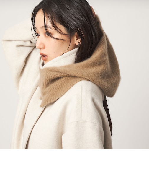 ヘアリー ニット バラクラバ