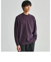 フェード サドル クルーネック ニット -ハンドウォッシャブル-