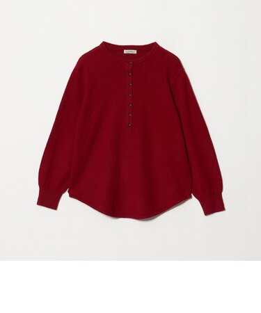 【WEB限定】<at ease>ヘンリーネック ニット プルオーバー