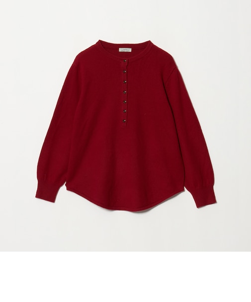 【WEB限定】<at ease>ヘンリーネック ニット プルオーバー