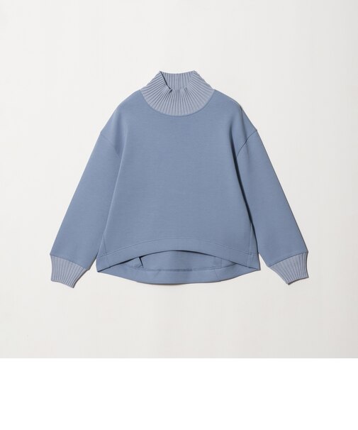 ［size SHORTあり］ダンボール リブ タートルネック プルオーバー