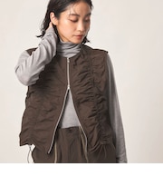 ＜CITEN＞シャーリングジップショートベスト