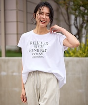 【接触冷感】フレンチスリーブロゴTシャツ