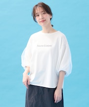 【洗濯機可/接触冷感/UVケア】エニィファンクションバルーンスリーブTシャツ