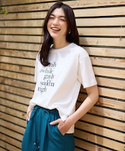 【洗濯機可/UVケア/接触冷感】半袖ロゴTシャツ