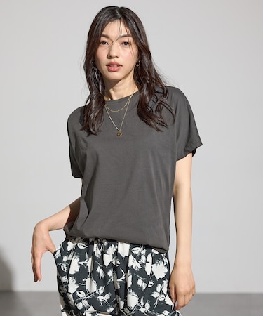 【洗濯機可/接触冷感/UVケア】エニィファンクションドルマンスリーブTシャツ