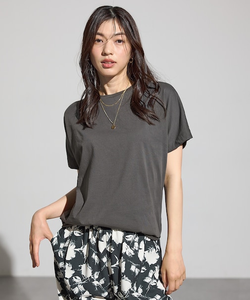 【洗濯機可/接触冷感/UVケア】エニィファンクションドルマンスリーブTシャツ
