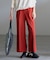 【LEE掲載/6サイズ展開/裏起毛/ウエストゴム】ウォームワイドパンツ