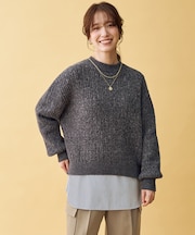 レーシーモールニット