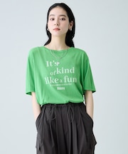 シアーネップロゴTシャツ