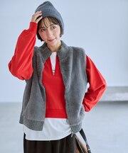 ファーコンビニットベスト