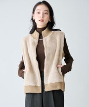 ファーコンビニットベスト
