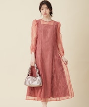 【Lily Calin】クラシックナローレース ドレス