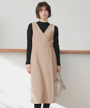 【2SET】ジャンパースカート × ニット セット