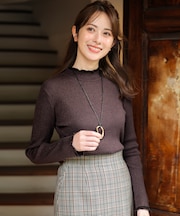 CICA加工 ハイネック ニット
