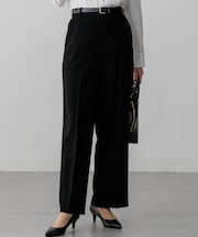 【VERY・CLASSY.・LEE掲載/セットアップ対応】トリアセダブルジョーゼット フルレングス パンツ