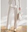 【VERY・CLASSY.・LEE掲載/セットアップ対応】トリアセダブルジョーゼット フルレングス パンツ
